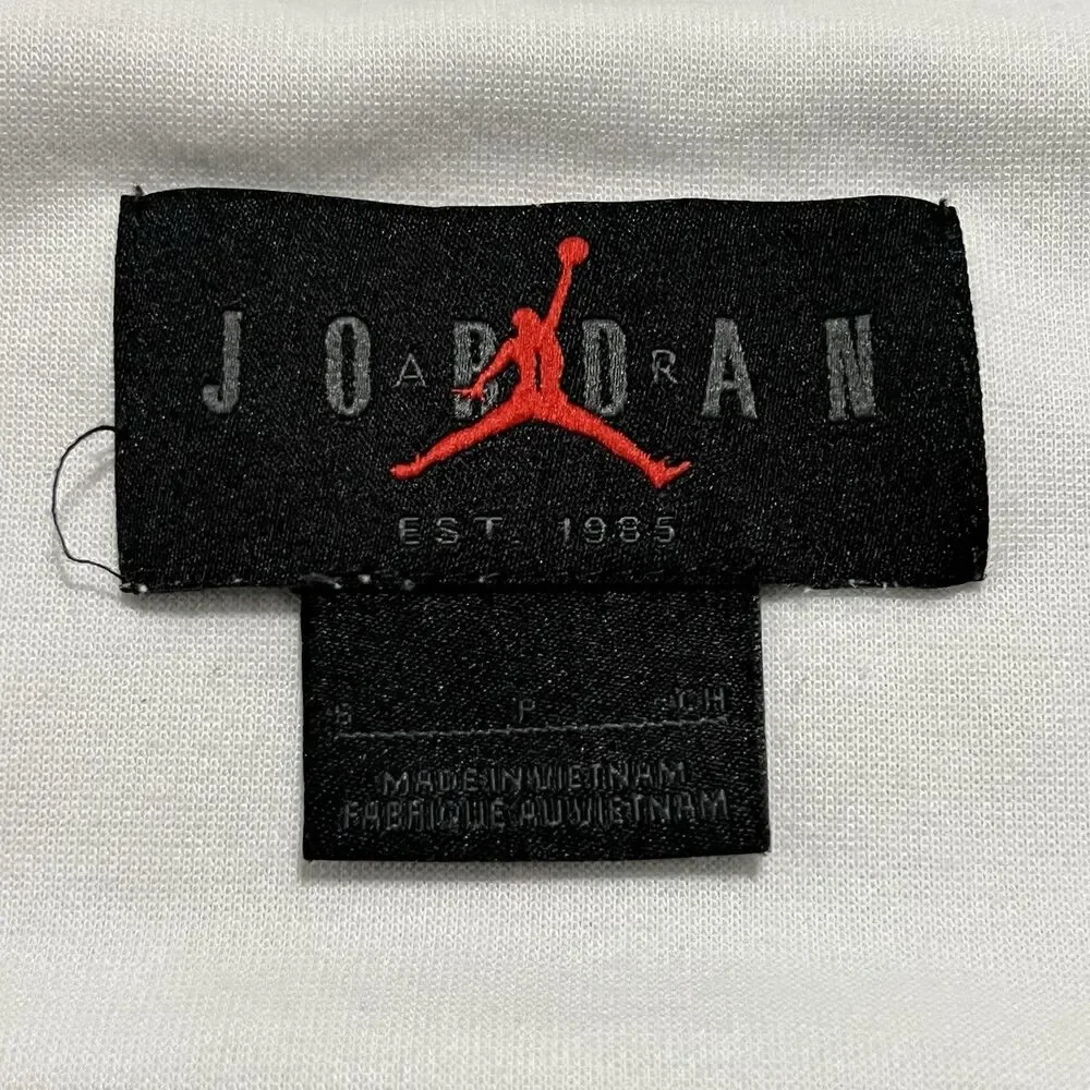 Nike Air Jordan Statement Hoodie Zip Up White Black Mens Size Small DA9854-100